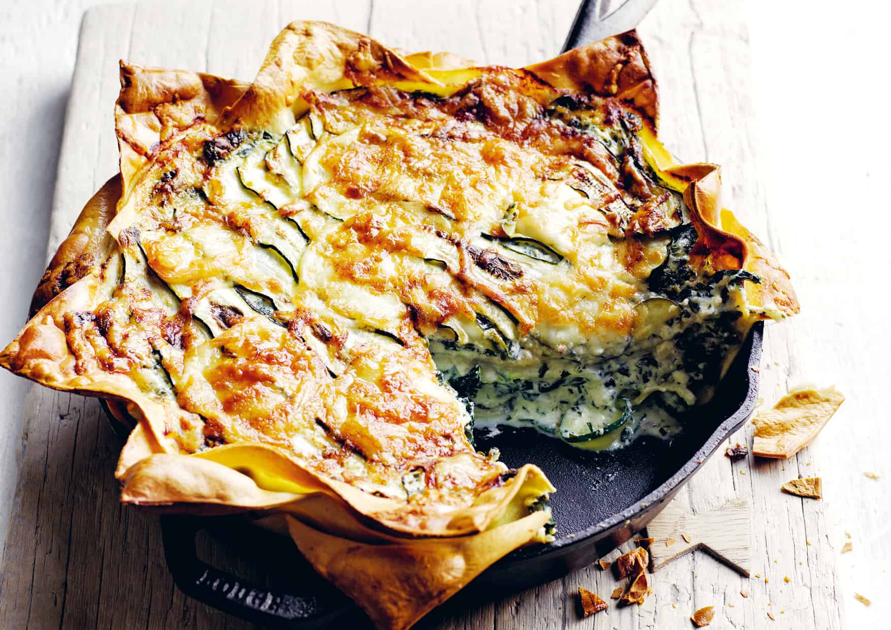 Lasagne Met Courgette, Spinazie En Mozzarella