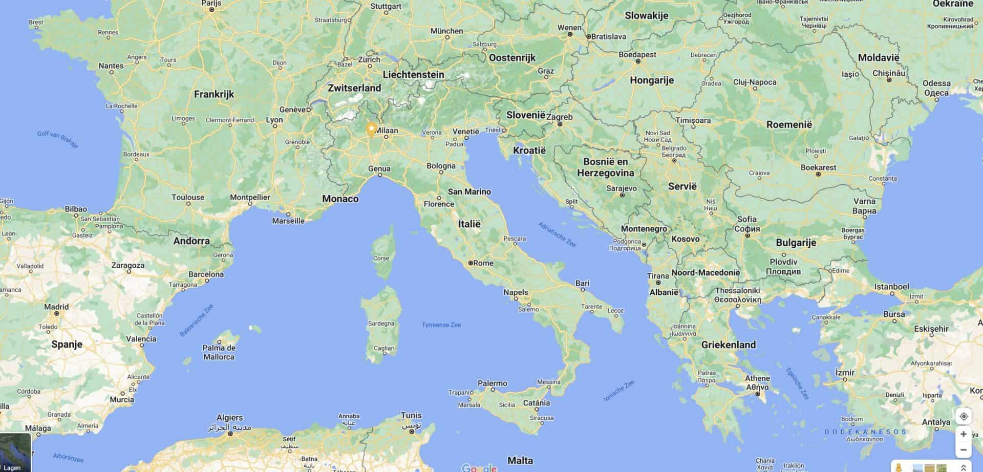 Doodskaak koper Ingrijpen De kaart van Italië