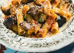 Recept voor pasta met aubergine