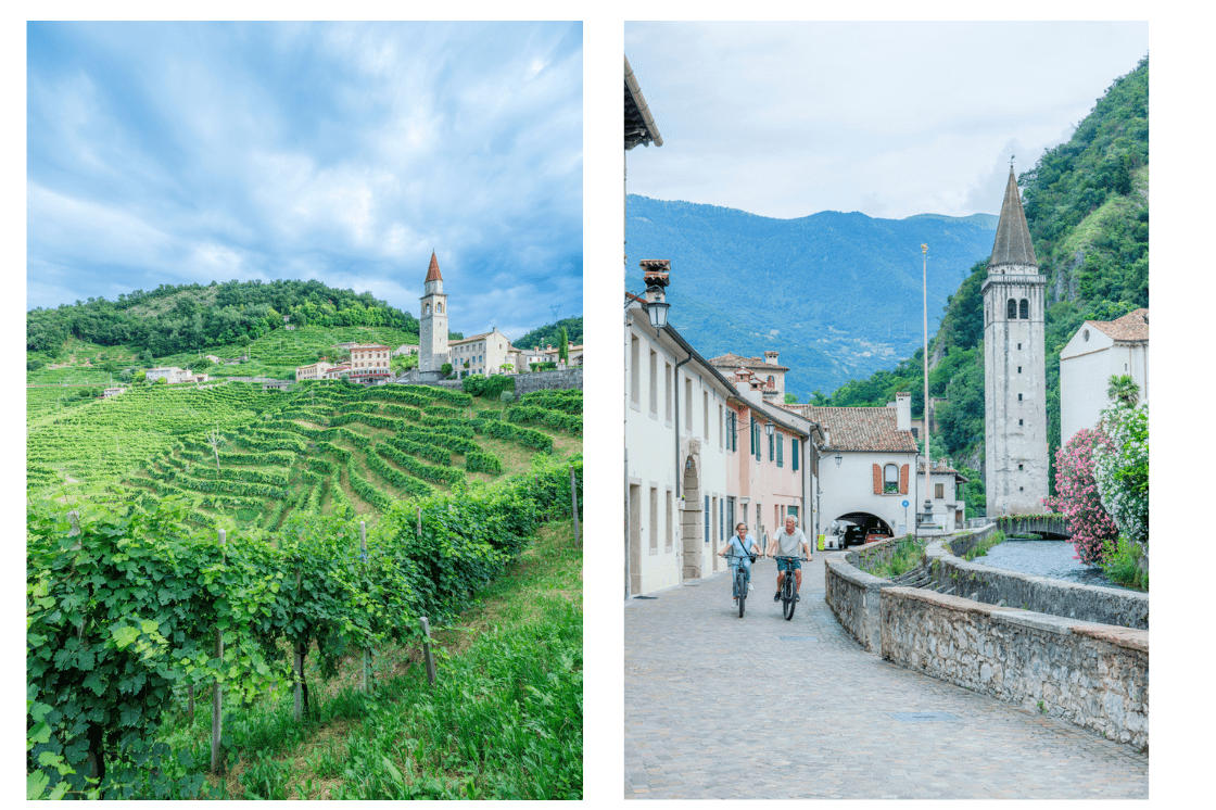 fietsen dorpje-Veneto