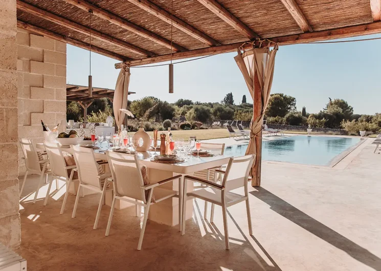 Villa il Giglio Ostuni Pool diner