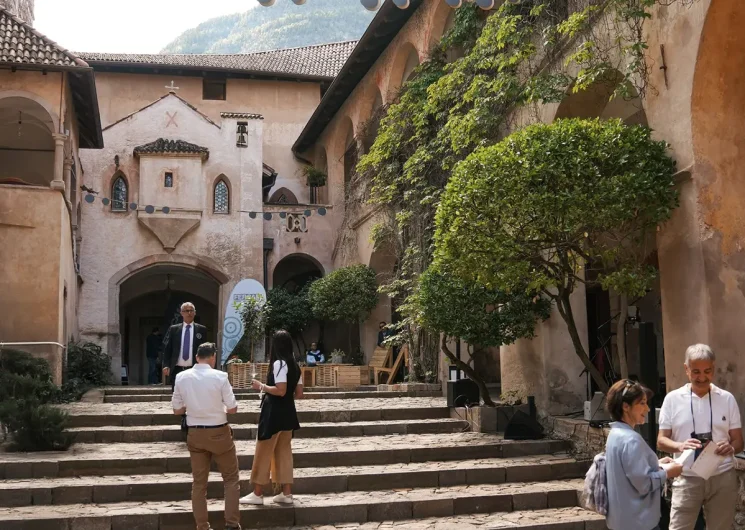 Schloss Freudenstein Zuid-Tirol binnenplaats